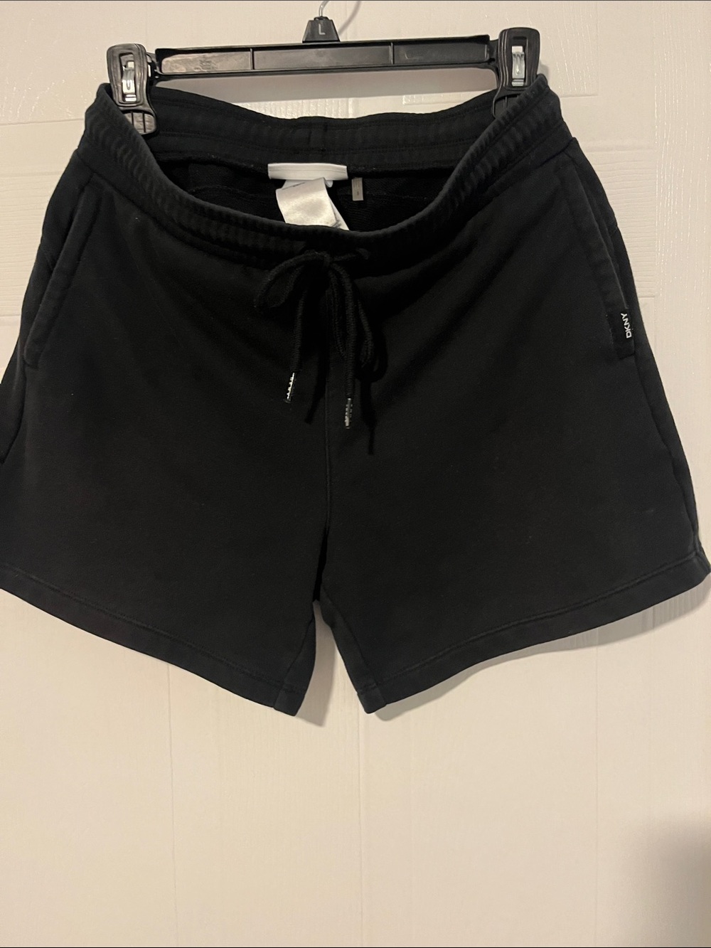 DKNY Black Athletic Drawstring Shorts